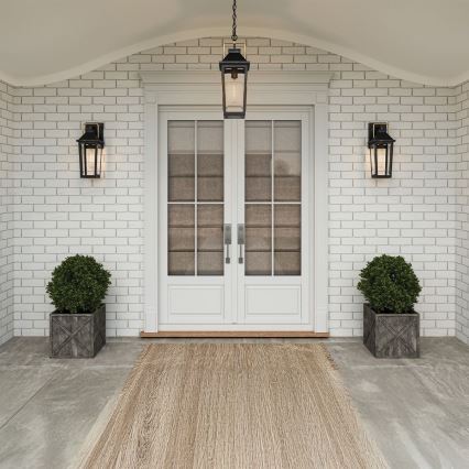 Quoizel - Buitenwandlamp BUCKLEY M 1xE27/40W/230V IP44 zwart