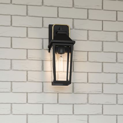 Quoizel - Wandlamp voor buiten BUCKLEY 1xE27/40W/230V IP44 zwart