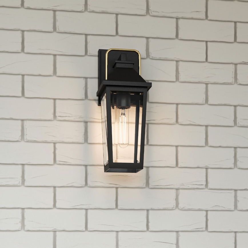 Quoizel - Wandlamp voor buiten BUCKLEY 1xE27/40W/230V IP44 zwart