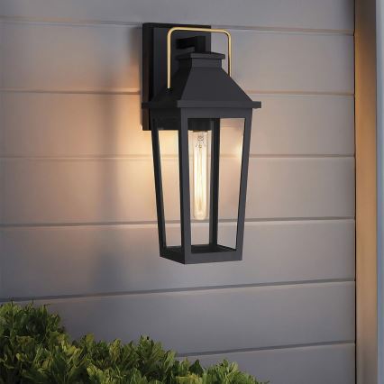 Quoizel - Wandlamp voor buiten BUCKLEY 1xE27/40W/230V IP44 zwart