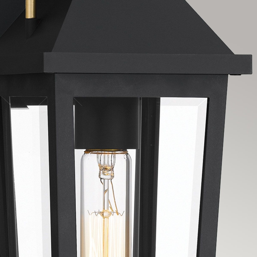 Quoizel - Wandlamp voor buiten BUCKLEY 1xE27/40W/230V IP44 zwart