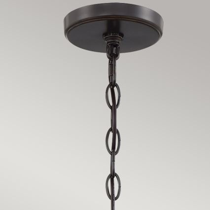 Quoizel - CASABLANCA kroonluchter aan ketting 3xE27/60W/230V bruin