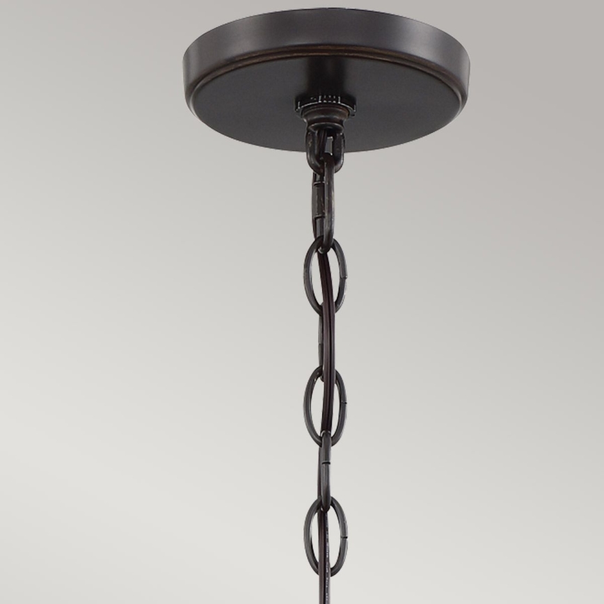 Quoizel - CASABLANCA kroonluchter aan ketting 3xE27/60W/230V bruin