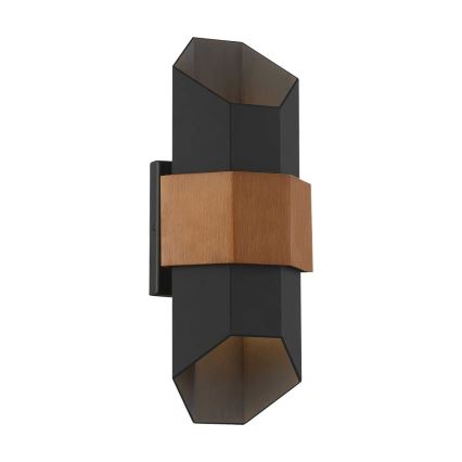 Quoizel - LED Wandlamp voor buiten CHASM 2xLED/5,5W/230V IP44