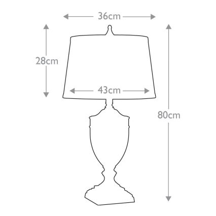 Quoizel - Lampe de table DENNISON 1xE27/60W/230V chrome brillant
