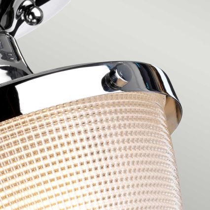Quoizel - Badkamer plafondlamp DUBLIN 1xE27/40W/230V IP44 glanzend chroom