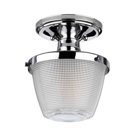 Quoizel - Badkamer plafondlamp DUBLIN 1xE27/40W/230V IP44 glanzend chroom
