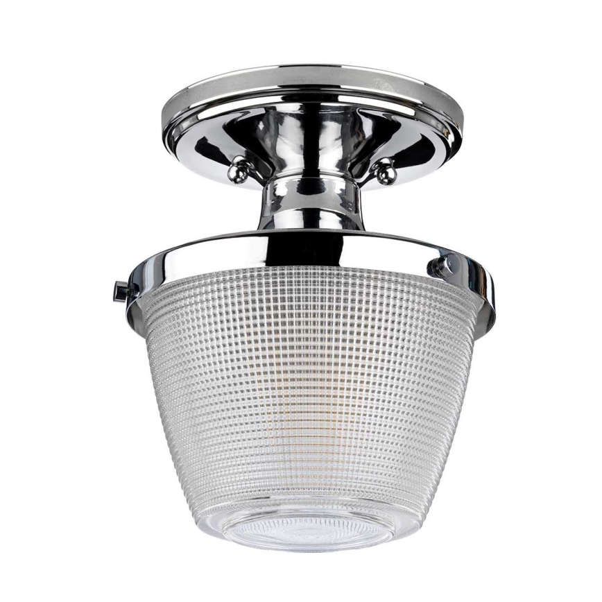 Quoizel - Badkamer plafondlamp DUBLIN 1xE27/40W/230V IP44 glanzend chroom