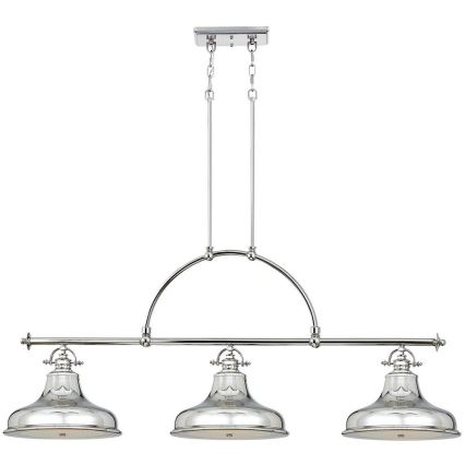 Quoizel - Hanglamp aan een ketting EMERY 3xE27/100W/230V glanzend chroom