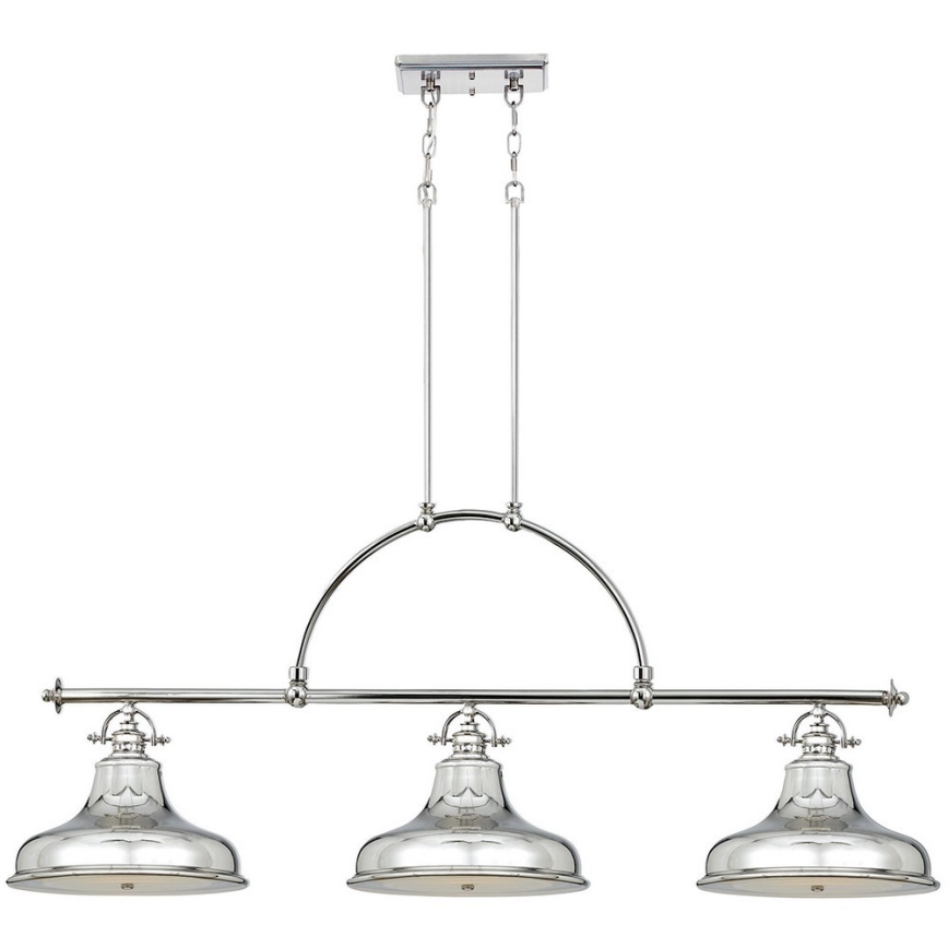 Quoizel - Hanglamp aan een ketting EMERY 3xE27/100W/230V glanzend chroom