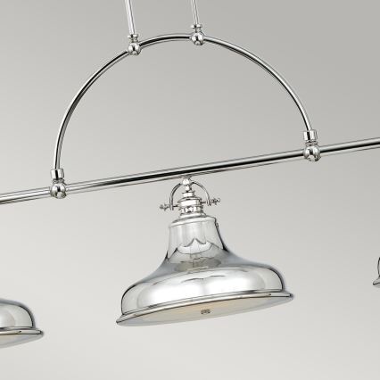 Quoizel - Hanglamp aan een ketting EMERY 3xE27/100W/230V glanzend chroom