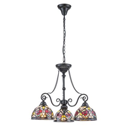 Quoizel - Suspension Tiffany LARISSA 3xE27/60W/230V Ø 63,6 cm