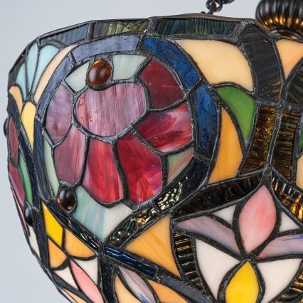 Quoizel - Opbouwkroonluchter Tiffany LARISSA 2xE27/60W/230V Ø 35 cm