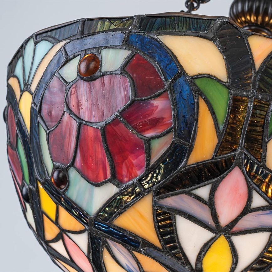 Quoizel - Opbouwkroonluchter Tiffany LARISSA 2xE27/60W/230V Ø 35 cm