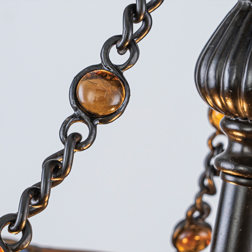 Quoizel - Opbouwkroonluchter Tiffany LARISSA 2xE27/60W/230V Ø 35 cm