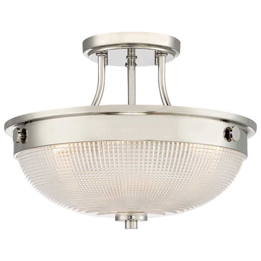 Quoizel - Bevestigde hanglamp MANTLE 2xE27/60W/230V glanzend chroom