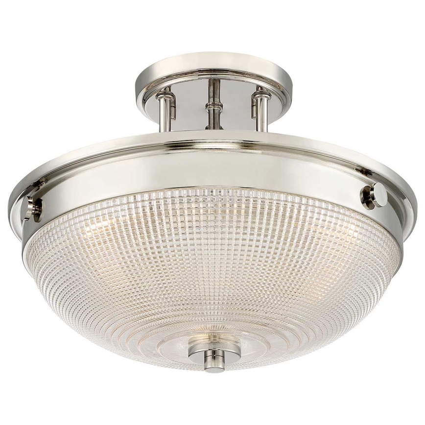Quoizel - Bevestigde hanglamp MANTLE 2xE27/60W/230V glanzend chroom