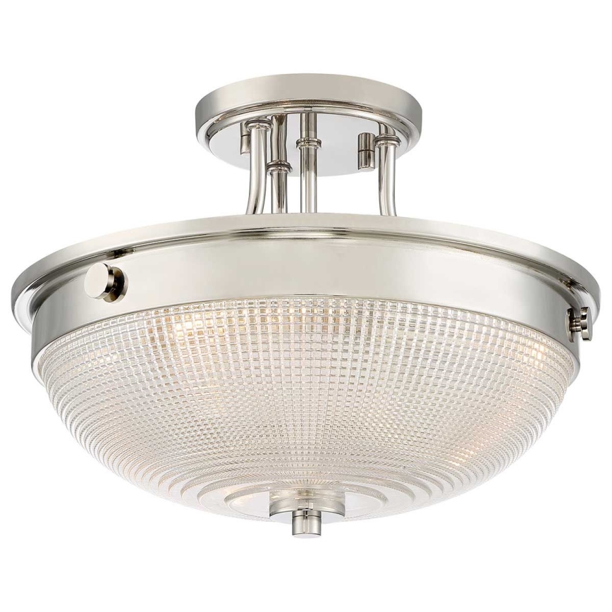 Quoizel - Bevestigde hanglamp MANTLE 2xE27/60W/230V glanzend chroom
