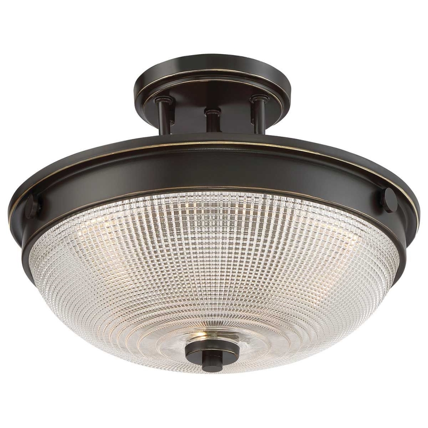 Quoizel - Bevestigde hanglamp MANTLE 2xE27/60W/230V brons
