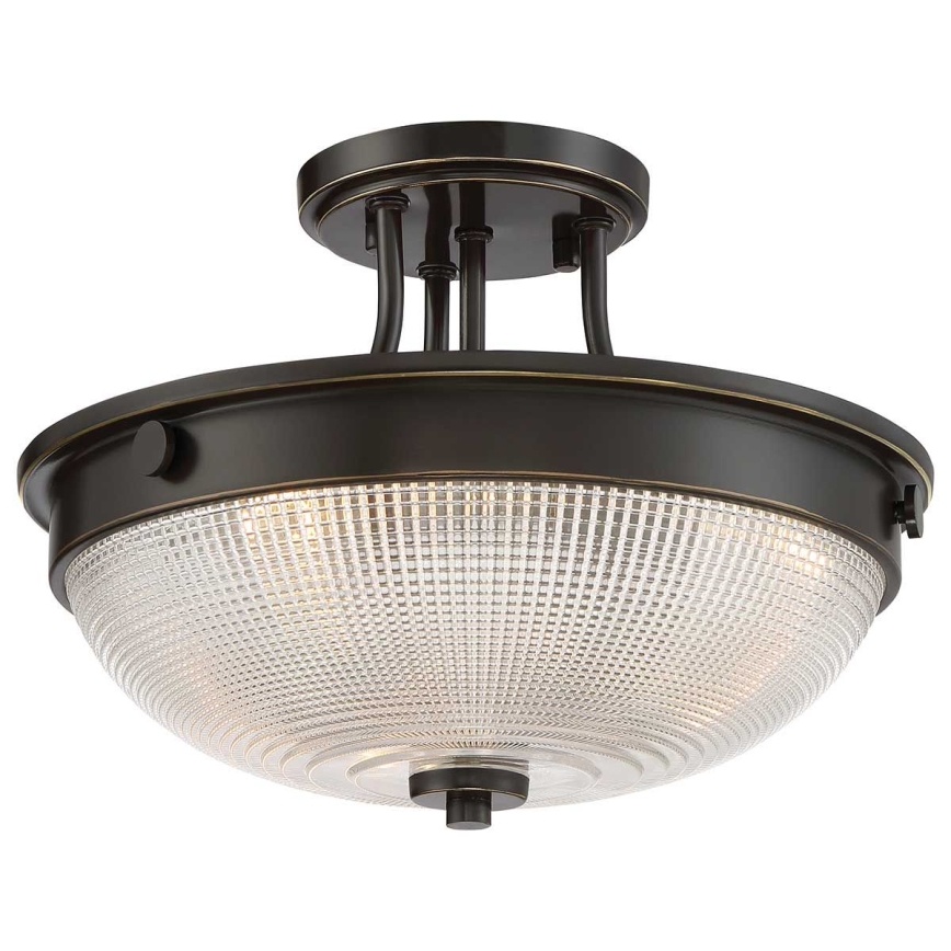 Quoizel - Bevestigde hanglamp MANTLE 2xE27/60W/230V brons