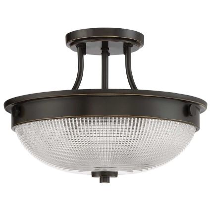 Quoizel - Bevestigde hanglamp MANTLE 2xE27/60W/230V brons