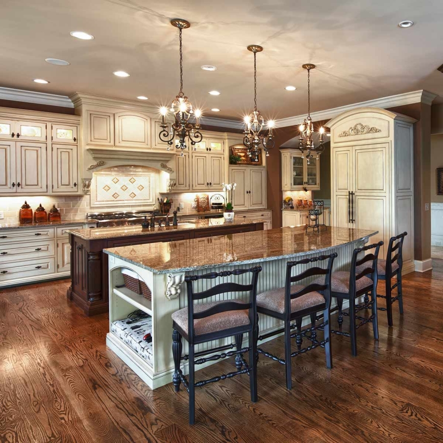 Quoizel - Kroonluchter aan ketting MARQUETTE 3xE14/60W/230V bronskleurig