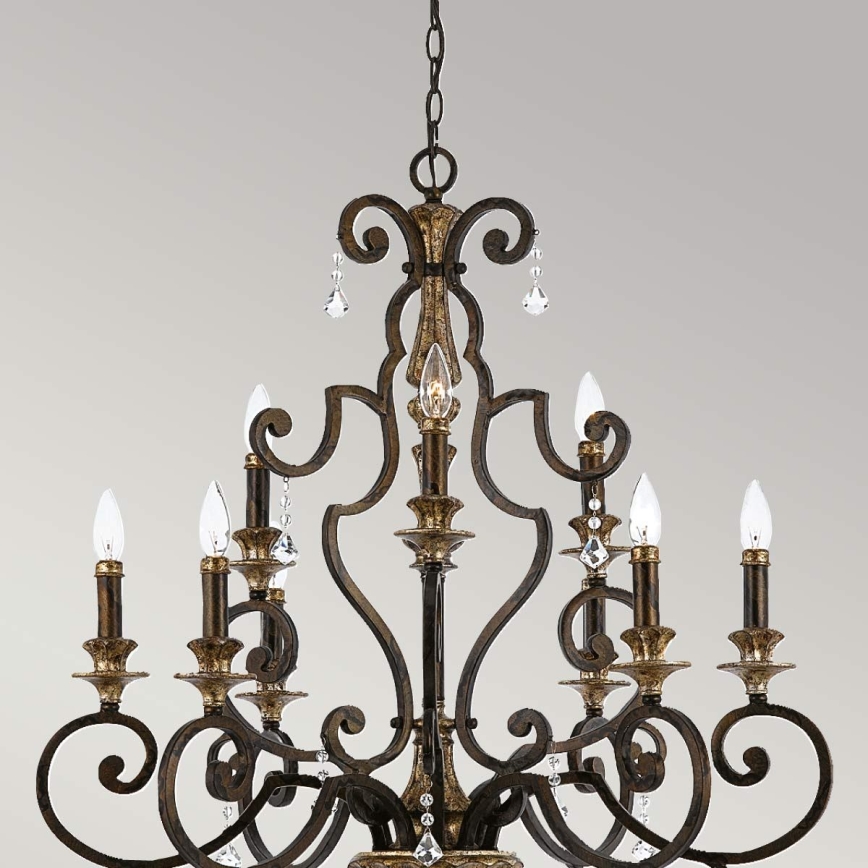 Quoizel - Hanglamp aan een ketting MARQUETTE 9xE14/60W/230V