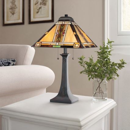 Quoizel - Lampe de table NAVAJO 2xE27/60W/230V
