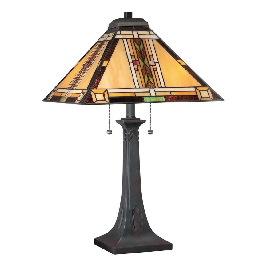 Quoizel - Lampe de table Tiffany NAVAJO 2xE27/60W/230V