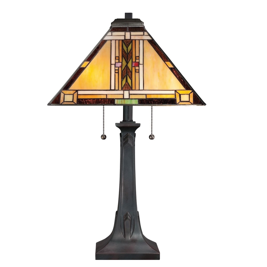 Quoizel - Lampe de table Tiffany NAVAJO 2xE27/60W/230V