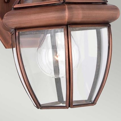 Quoizel - Buitenwandlamp NEWBURY 1xE27/60W/230V IP44 in koper