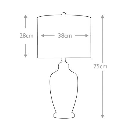 Quoizel - Lampe de table NICOLLS 1xE27/100W/230V