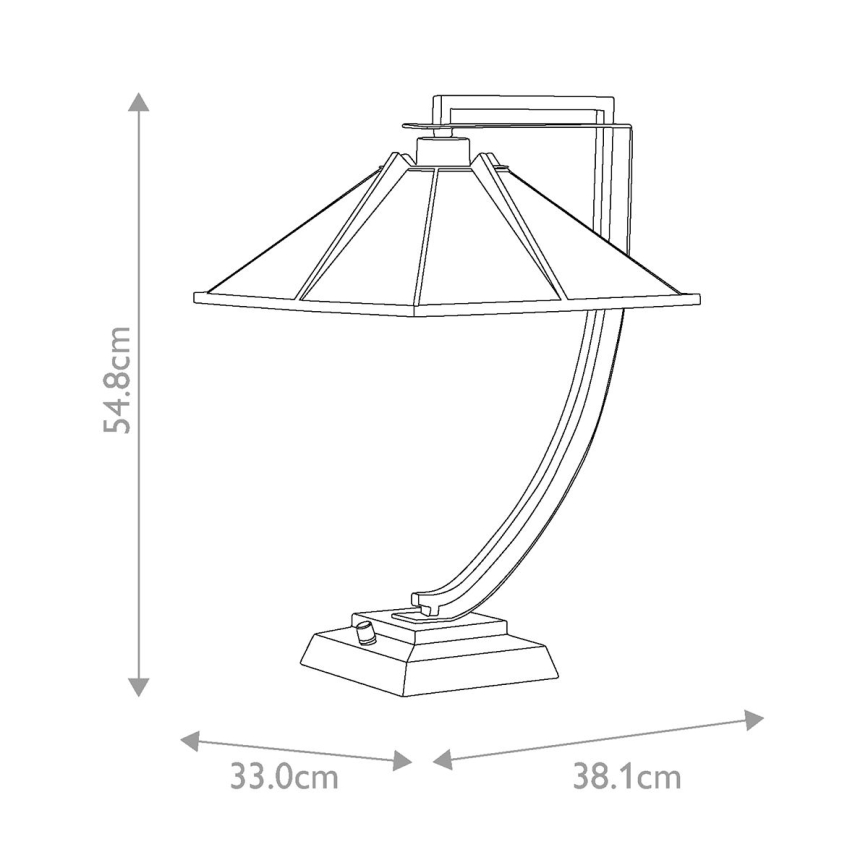 Quoizel - Tafellamp POMEROY 1xE27/60W/230V