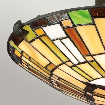 Quoizel - Plafondlamp Tiffany REED 2xE27/60W/230V Ø 42 cm