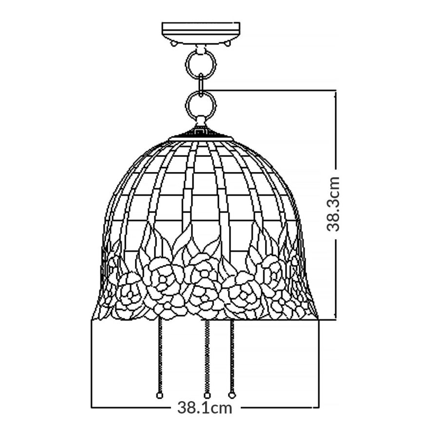 Quoizel - Hanglamp aan een ketting ROSECLIFFE 3xE27/100W/230V