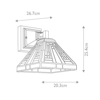 Quoizel - Applique murale Tiffany STEPHEN 1xE27/100W/230V