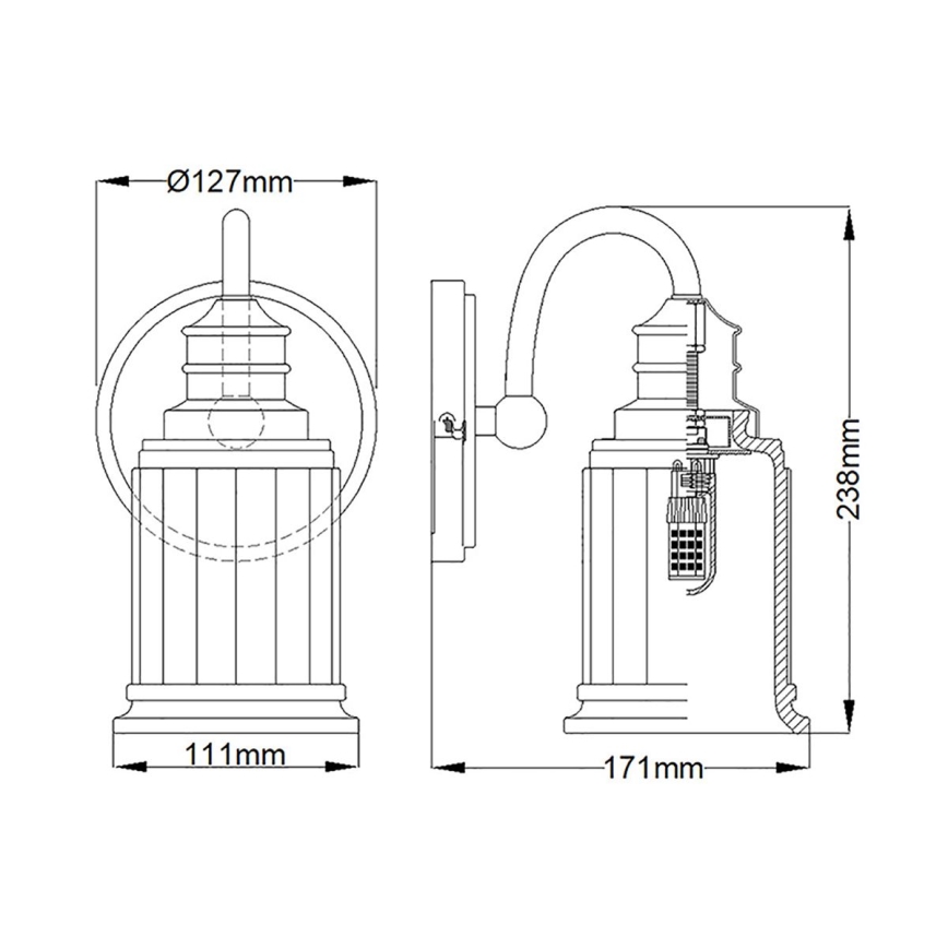 Quoizel - LED Badkamer wandlamp SWELL 1xG9/3W/230V IP44