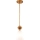 Quoizel - Suspension-barre STARING 1xE27/40W/230V d. 18,4 cm doré/patine/blanc