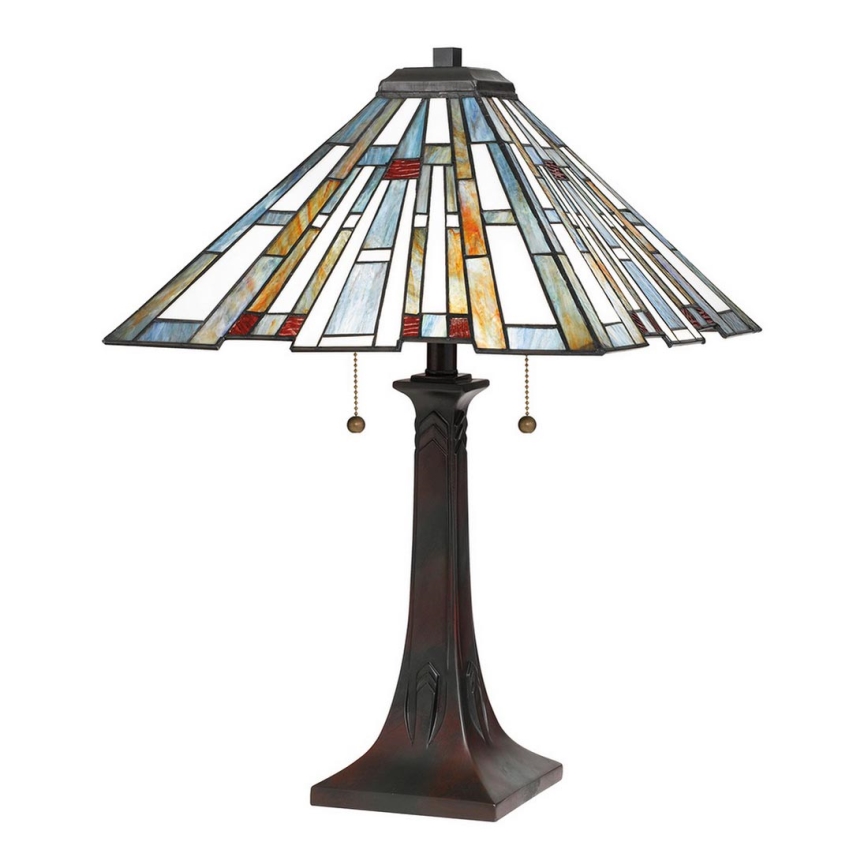 Quoizel - Tafellamp Tiffany MAYBECK 2xE27/60W/230V