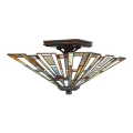 Quoizel - Tiffany plafondlamp MAYBECK 2xE27/60W/230V