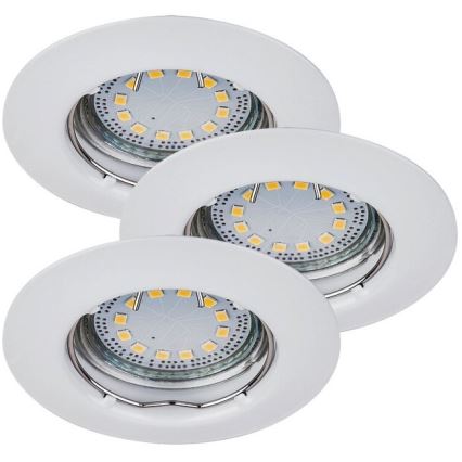 Rabalux - LOT 3xLED Spot encastrable 3xGU10/3W/230V IP40