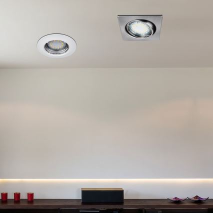 Rabalux - SET 3xLED inbouwspot 1xGU10/3W/230V IP40