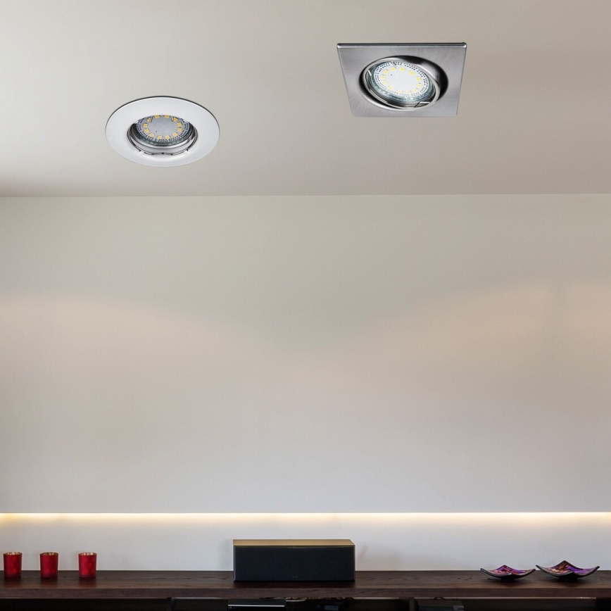 Rabalux - SET 3xLED inbouwspot 1xGU10/3W/230V IP40