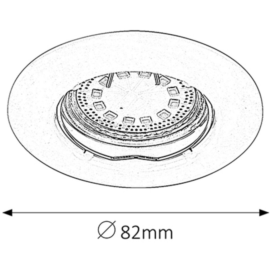 Rabalux - SET 3xLED inbouwspot 1xGU10/3W/230V IP40