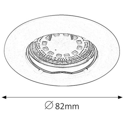 Rabalux - SET 3xLED Badkamer inbouwverlichting 3xGU10/3W/230V IP44