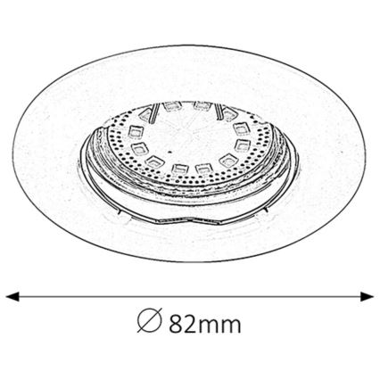 Rabalux - LOT 3xLED Spot encastrable 3xGU10/3W/230V IP40