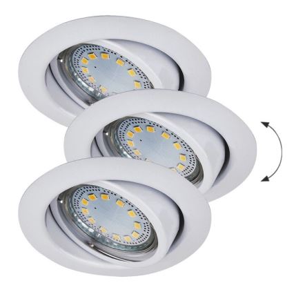 Rabalux - LOT 3xLED Spot encastrable 3xGU10/3W/230V IP40