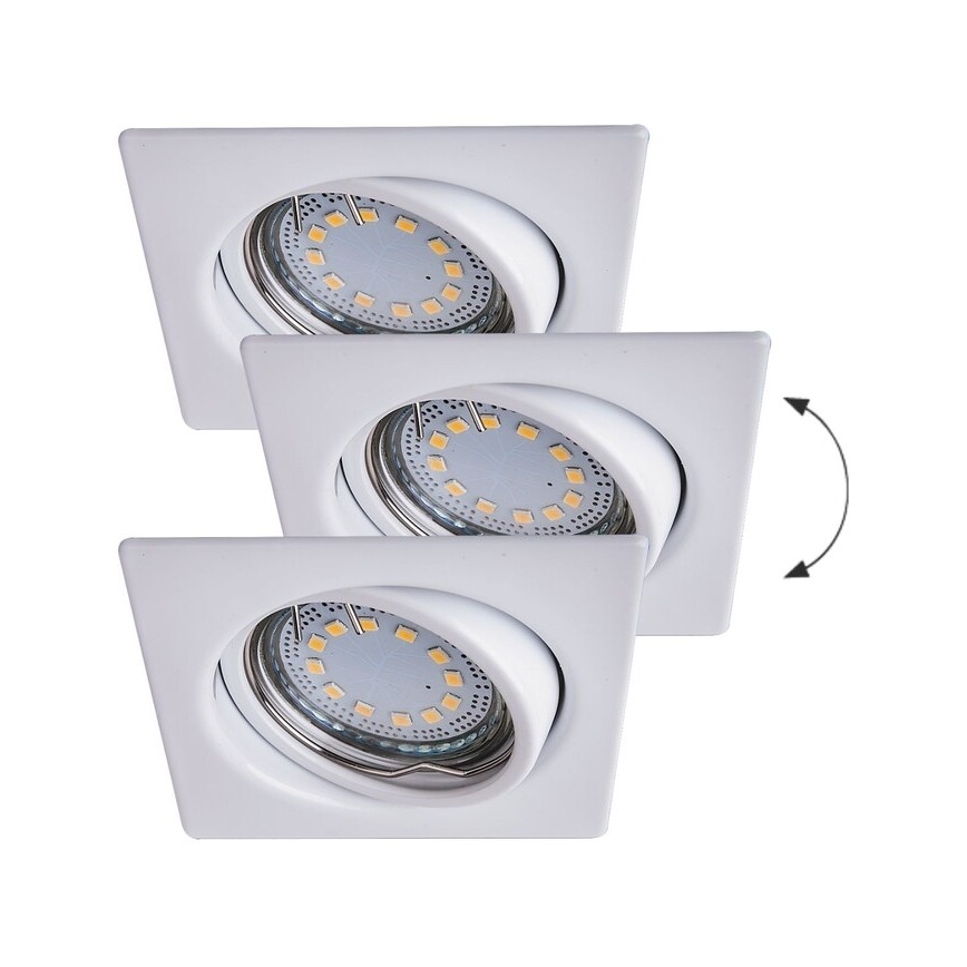 Rabalux - SET 3xLED Inbouwverlichting 3xGU10/3W/230V IP40