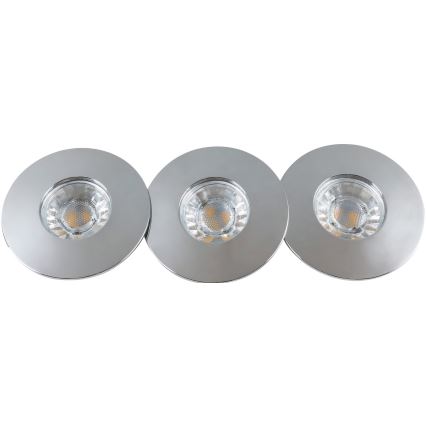 Rabalux - PACK 3x Spot encastrable LED salle de bain 3xLED/4W/230V