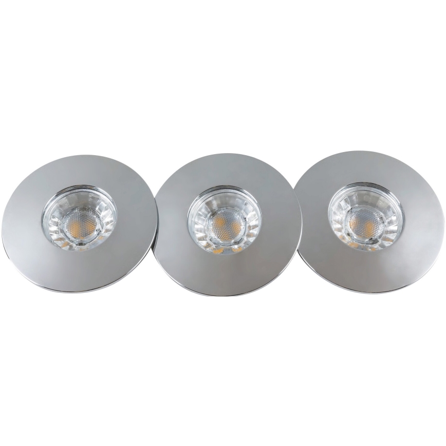 Rabalux - Set van 3 LED-inbouwspots voor de badkamer LED/4W/230V IP44